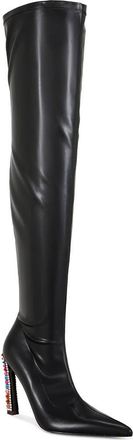 Azalea Wang Cosmic Bling Over the Knee Boot in Black at Nordstrom, Size 6.5