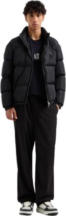 A|X Armani Exchange Mens Icon Project, Embroidered Logo, T-Shirt, Blue, XXL