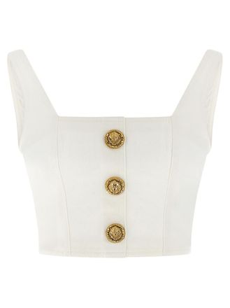 Balmain White Button top