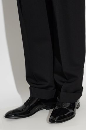 Dolce & Gabbana Shoes With Satin Insert, Mens, Black