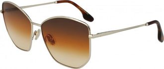 Victoria Beckham Womens VB225S 59 702 Sunglasses - Gold Metal - One Size