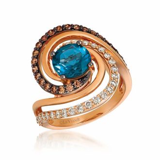 Le Vian Ladies Tranquility Rings set in 14K Strawberry Gold