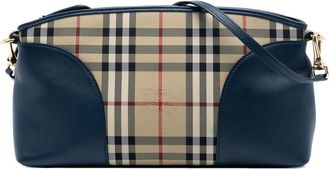 Burberry Pre-owned Burberry Small Haymarket Check Canvas and Leather Chichester Crossbody CF8QS585SXD9ETOQ