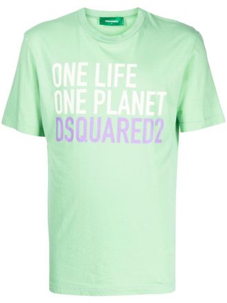 Dsquared2 T-shirt con stampa - Verde