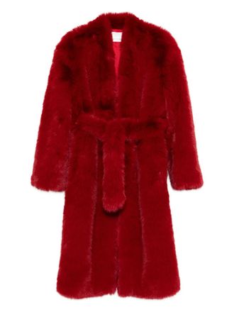Frankie Shop Destiny padded faux-fur coat - Red