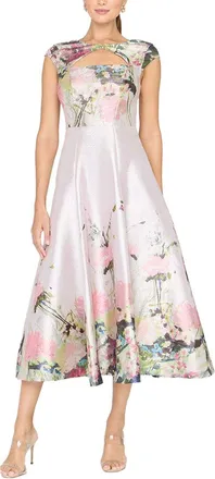 Kay Unger Augusta Tea Length Dress