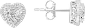 Effy Diamond Heart Earrings in Silver at Nordstrom Rack