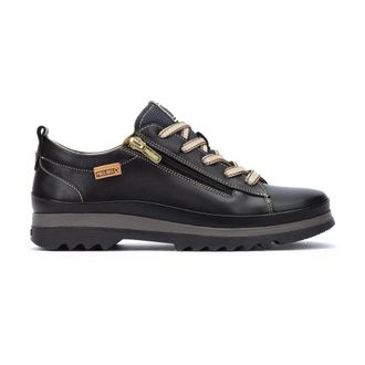 Pikolinos Vigo Lace-Zip Sneaker - Dames - Sneakers - Zwart - 41 EU - Leer - Schoenen