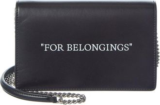 Off-white Off-White Leather Wallet On Chain