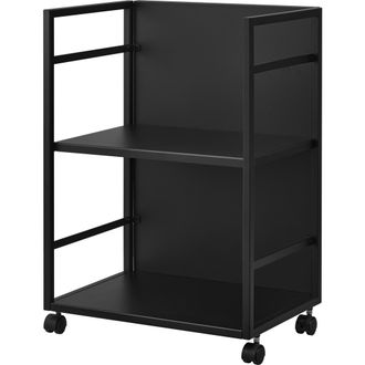 Yamazaki Tableware Two Tier Hideaway Storage Cart in Black at Nordstrom