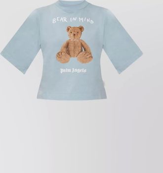 Palm Angels graphic print short sleeve crew neck top