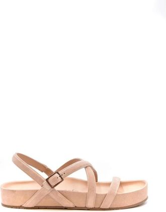 Pedro Garcia Antiek Roze Chamois Sandalen - Dames - Sandalen - Roze - 36 1/2 EU - Schoenen