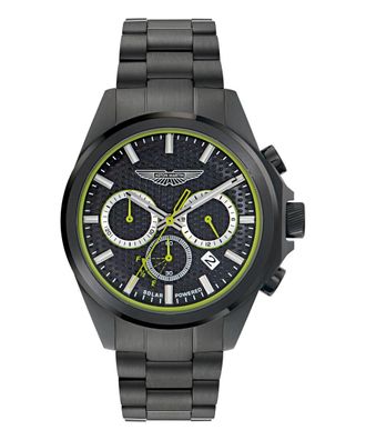 Aston Martin Aml Thrill Hlc W Mens Black Watch MTRH2S601 Stainless Steel - One Size