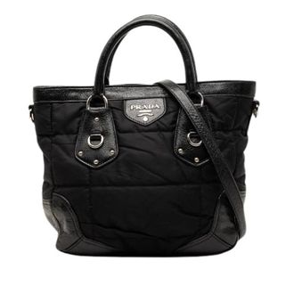 Prada Pre-owned Nylon Tote - Dames - Vintage Handtas - Zwart - ONE Size - Nylon - Vintage