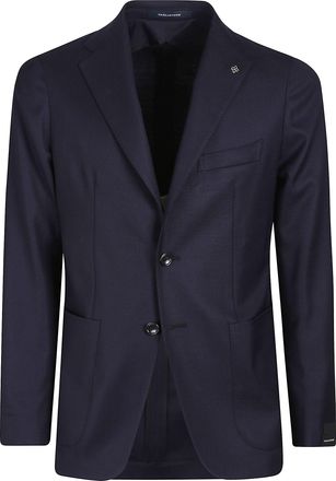 Tagliatore Montecarlo Blue Virgin Wool Blazer