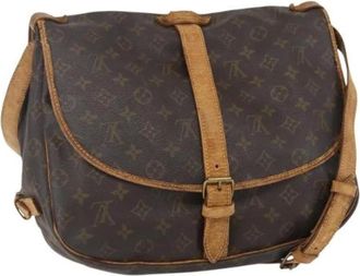 Louis Vuitton Pre-owned Cross Body Bags, female, Brown, Size: ONE SIZE Pre-owned Canvas Cross Body Bag