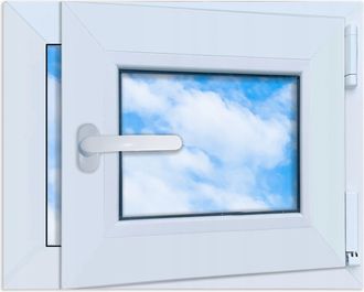 OEM Ventana De Pvc De 500x400 Mm, Derecha, Blanca, Solo Con Apertura Oblicua, 50x40 Mm, Doble Acristalamiento Lorac