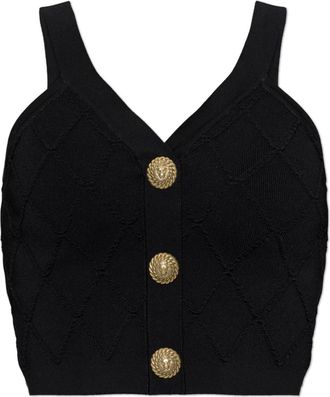 Balmain Mujer, Camisetas, Negro, Talla: M
