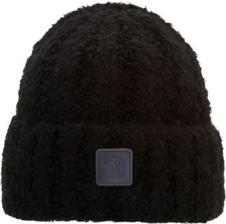 Chillouts Strickm&uuml;tze CHILLOUTS Frauke Hat, Damen, schwarz, Grobstrick, Kunstfaser, M&uuml;tzen Strickm&uuml;tze, Mit breitem Umschlag