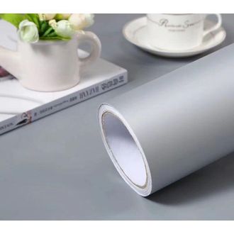 OEM L&aacute;mina Adhesiva Gris Mate De 60 &times; 300 Cm - Adhesivo Decorativo Para Muebles Y Paredes - Impermeable Y Resistente A Las Manchas - F&aacute;cil De Instalar