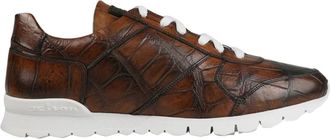 Kiton Ussvlawn-9 Sneakers - Heren - Sneakers - Bruin - 42 EU - Leer - Schoenen