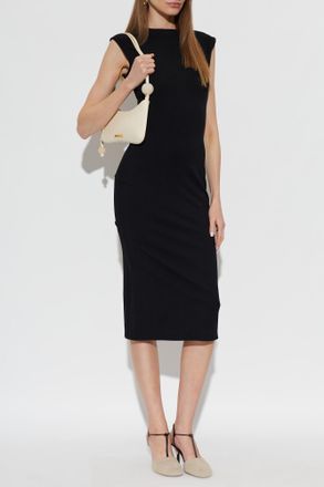 Jacquemus Alba Midi Dress, Womens, Black
