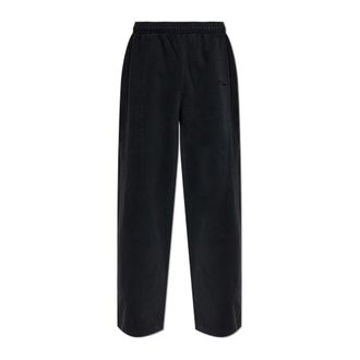 VETEMENTS Sweatpants, male, Black, Size: XL Cut Sweatpants