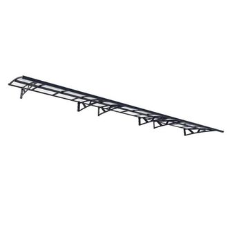 Palram Patio Cover Amsterdam Door Awning Canopy 6690 Clear - L670.5 cm - Grey