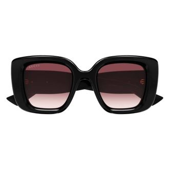 Gucci Red Gradient Square Ladies Sunglasses GG1975S 001 50