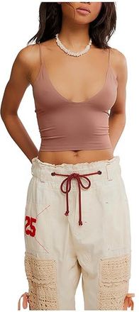 Free People Round Two Skinny Strap Womens Clothing FP Nutmeg : L-XL (US Womens 14-16), Elastane/Nylon