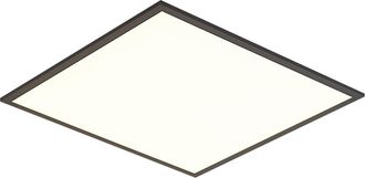 QAZQA Qazqa Panel Led Negro Cuadrado Con Led Con Atenuaci&oacute;n De 3 Pasos