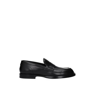 Dolce & Gabbana Leren Casual Instappers met Ronde Neus - Heren - Schoenen - Zwart - Maat: 43 1/2 EU Leer
