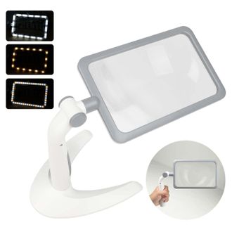 OEM Esta Lupa Cuenta Con 48 Led, 3 Niveles De Brillo Y Puede Utilizarse Tanto Sobre Una Mesa Como De Forma Manual. Es Grande Y Ligera, Con Un Aumento De 2
