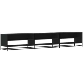 vidaXL Vidaxl - Mueble De Tv Madera De Ingenier&iacute;a Negro 270x40x46 Cm