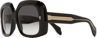 Cutler and Gross Grey Gradient Square Ladies Sunglasses CGSN989156 001 56