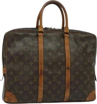 Louis Vuitton Pre-owned Handbags, female, Brown, Size: ONE SIZE Pre-owned Monogram Canvas Business Bag