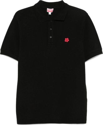 Kenzo Gots Boke Flower Embroidered Slim Polo