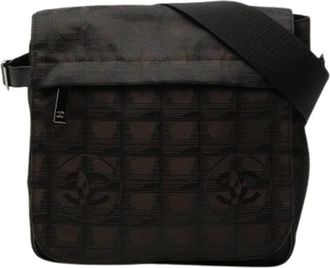 Chanel Pre-owned Cross Body Bags, female, Brown, Size: ONE SIZE Pre-owned Nylon Crossbody Bag