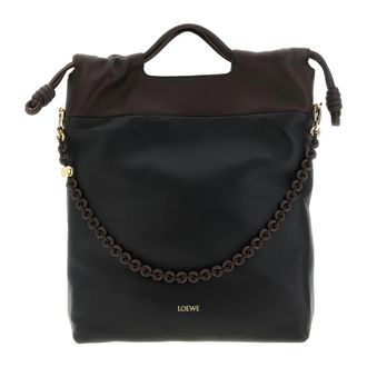 Loewe Tassen, Dames, Zwart, ONE Size, Leer, Flamenco Purse Tote