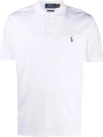 Polo Ralph Lauren Casual Wit Polo Shirt met Korte Mouwen - Heren - Polos - Wit - XL - Katoen - Tops