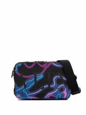 Valentino Garavani Borsa messenger Neon Camou - Nero