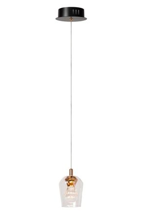 Lucide L&aacute;mpara colgante de aluminio con 1 led integrado, transparente