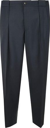 BRIGLIA 1949 Tailored Black Trousers With Pleated Detailing