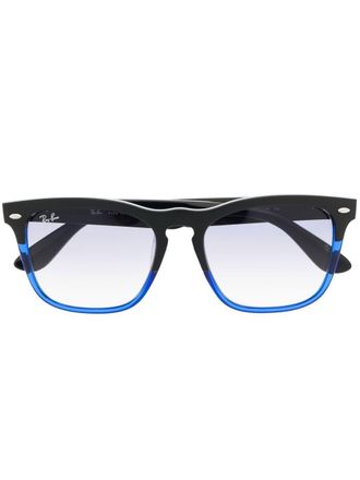 Ray-Ban Zonnebril met rechthoekig montuur - Blauw
