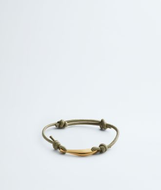 Bottega Veneta Sardine Leather Bracelet - Green - Women - S