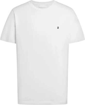 Dondup T-shirt met ronde hals regular in jersey - Heren - T-shirts - Wit - XL - Katoen - Tops