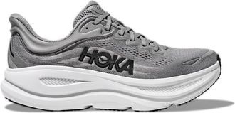 Hoka One One Mens Bondi 9 - Running Shoes Grey/White Size 10.0