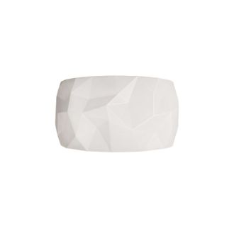 Zafferano Angled Lampada Da Parete Per Interni In Ceramica Artigianale Led Con Dimmerazione Triac E Temperatura Colore Regolabile, Finitura Bianco, 22.2w