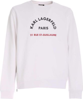 Karl Lagerfeld Contrasting print sweatshirt in white