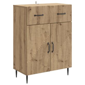 vidaXL Aparador Roble Artisan 66 X 34,5 X 89,5 Cm Madera De Ingenier&iacute;a Vidaxl